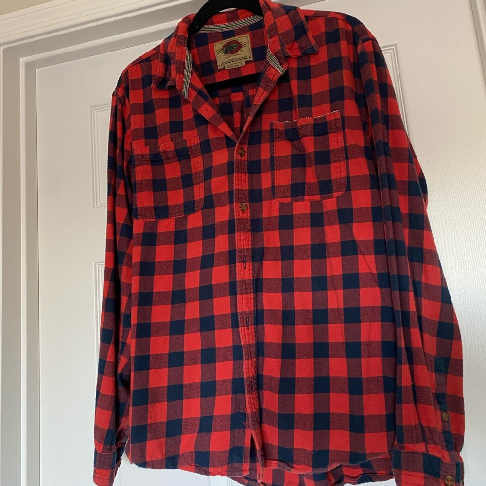 ❌Red & Navy Flannel